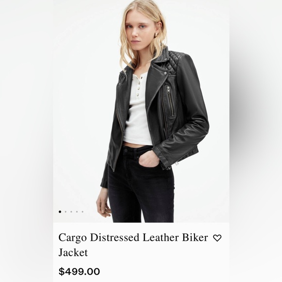 All Saints Jackets & Blazers - All Saints Leather Jacket